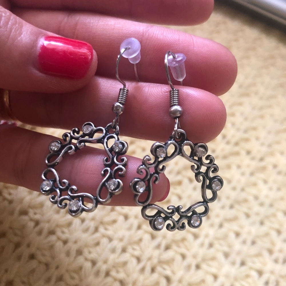 Silver earrings